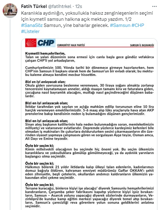 Aydınlık yarınların başlangıcı olma seçimi