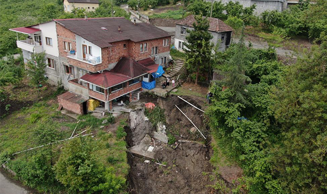 Trabzonlu ailenin ‘Heyelan’ nöbeti