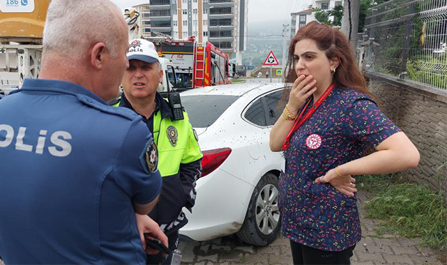 Kadın sürücünün büyük üzüntüsü! Alev alev yandı