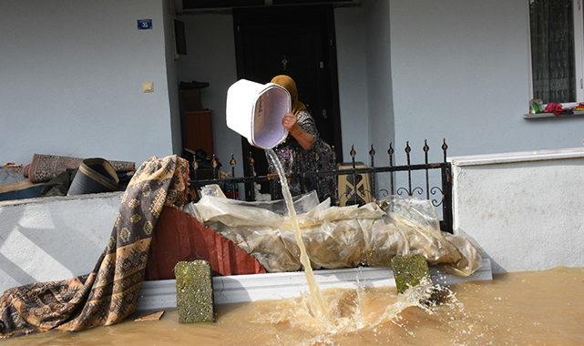 Terme'de sel kabusu! Ahırları ve evleri su bastı