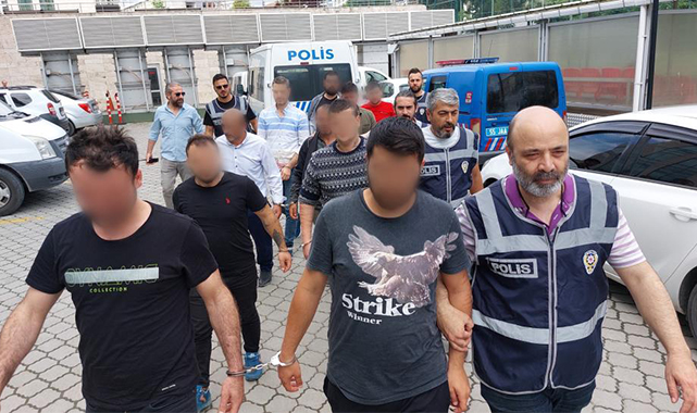 Samsun'da aranan şahıslara operasyon: 26 gözaltı
