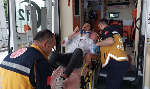 Samsun'da otomobil kamyona çarptı: 1 yaralı