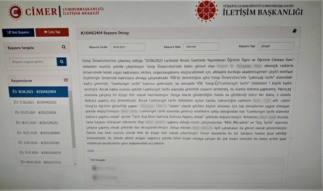 Akademisyenden 'kişiye özel öğretim üyesi ilanı' iddiası