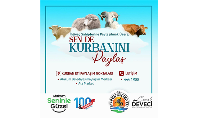 Atakum'da kurban dayanışması