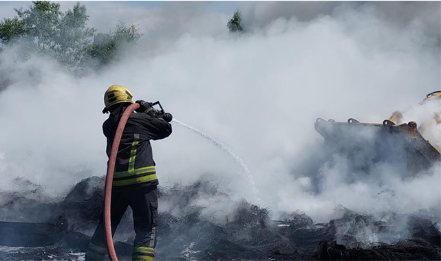 Tekkeköy'de yangın paniği! Dumanlar yükseldi