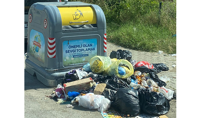 Atakum Belediyesi'nden 'çöp konteyneri' tepkisi