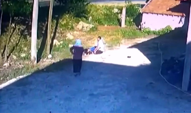 1 kişinin hayatını kaybettiği, 1 kişinin de yaralandığı kaza anı kamerada