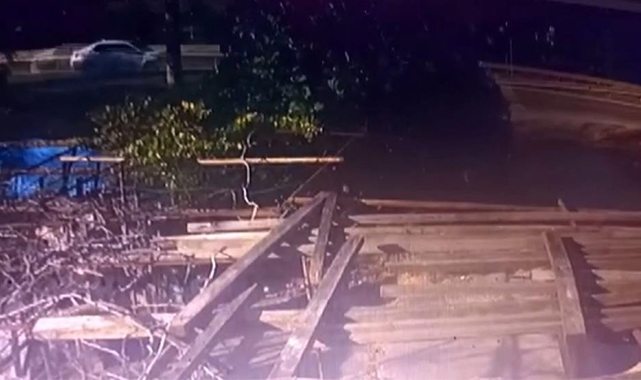 1 kişinin hayatını kaybettiği, 1 kişinin de yaralandığı kaza anı kamerada