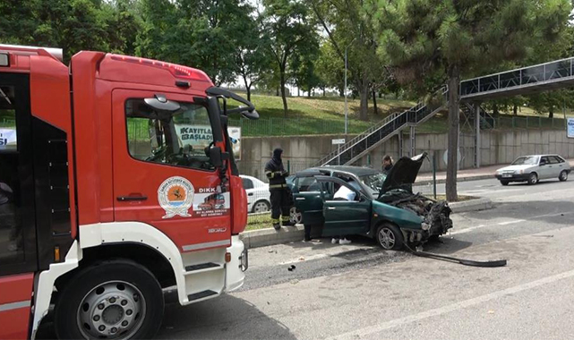 Samsun'da 3 araçlı trafik kazası: 1 yaralı