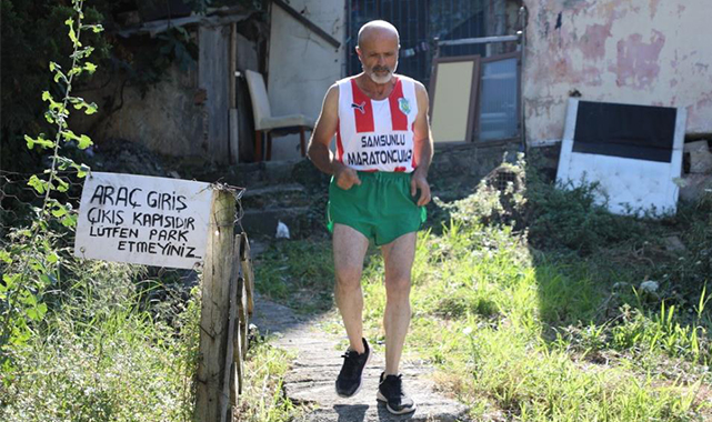 Maratoncunun yürek yakan dramı: Atık topluyor