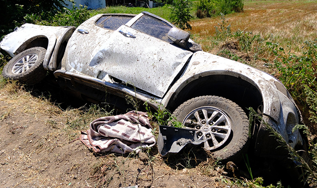 Bafra'da Kaza  1 ölü 2 yaralı