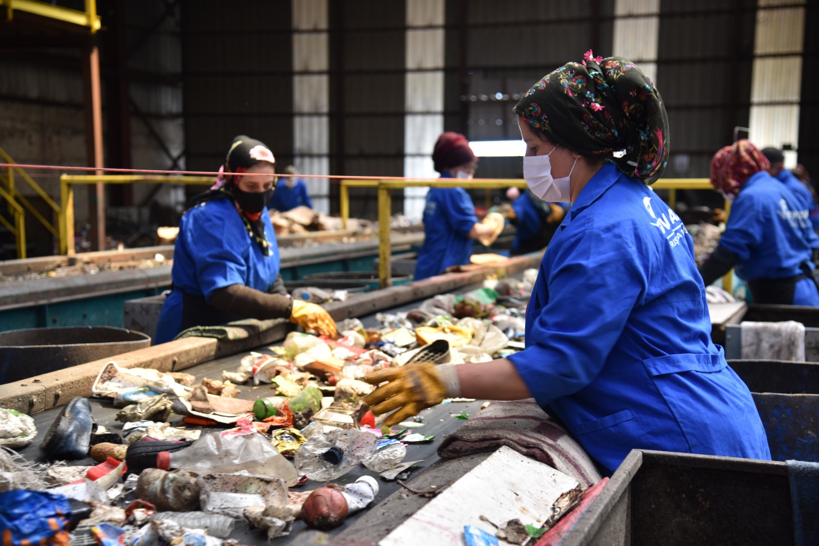 Samsun'da çöpten elde edilen elektrikle çiçek üretiliyor