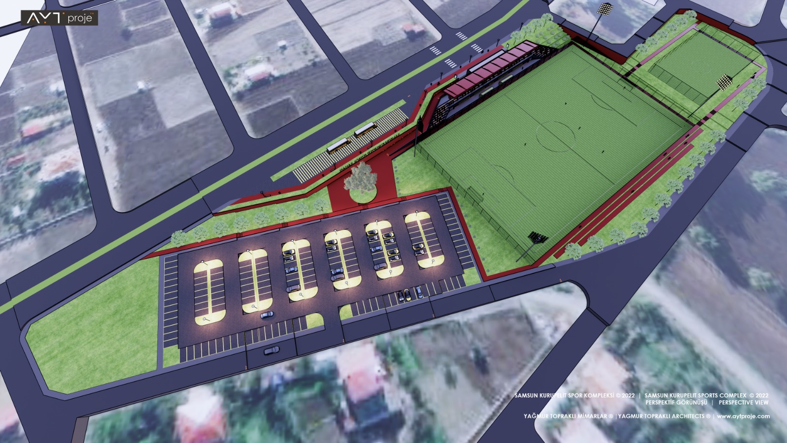 Samsun Büyükşehir' Büyükoyumcu ve Kurupelit'e futbol sahası yapıyor