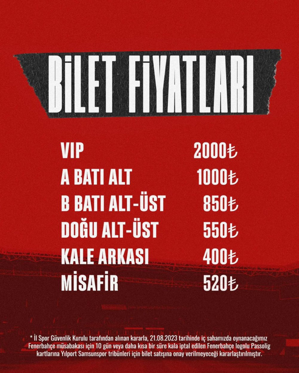 Fenerbahçe maçı biletleri 10 Ağustos'ta satışta 