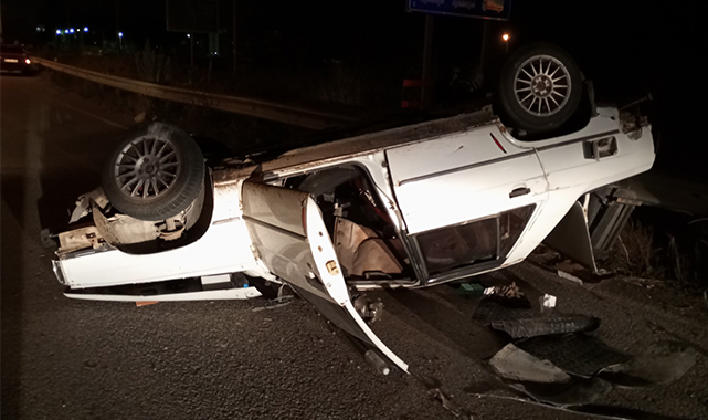 Hatalı ‘U’ dönüşü kaza nedeni! 2 yaralı