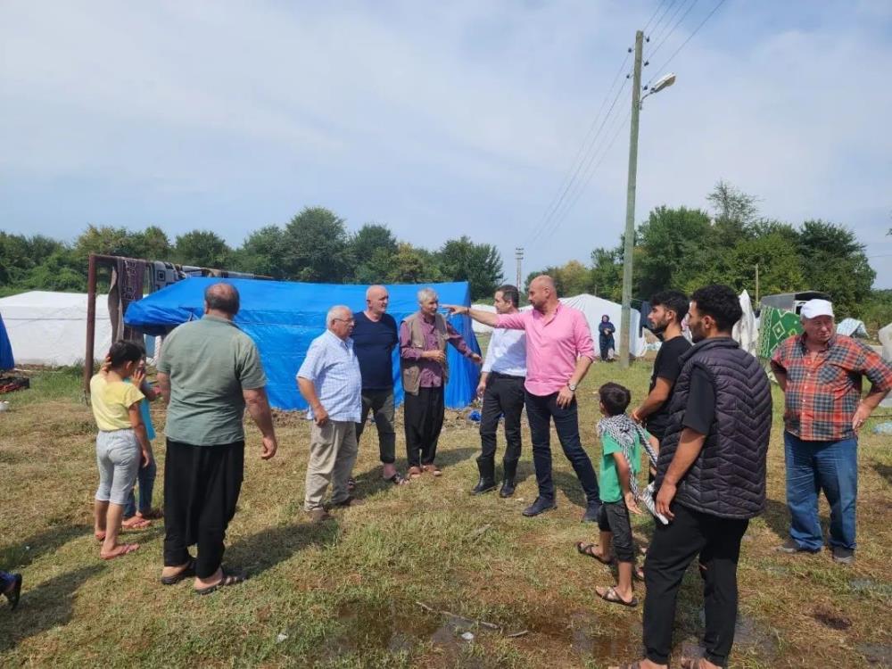 Tekkeköy Belediyesi ekipleri sel felaketi için sahada! 