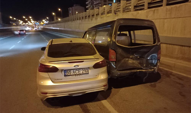 Samsun'da 3 otomobil kaza yaptı! Kavak ilçesinde 7 yaralı