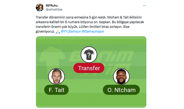 Yüksel Yıldırım'dan taraftara: Keşke transfer yapabilsek