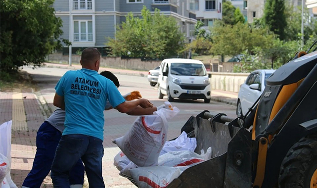 Atakum Belediyesi’nden sahada yoğun mesai 
