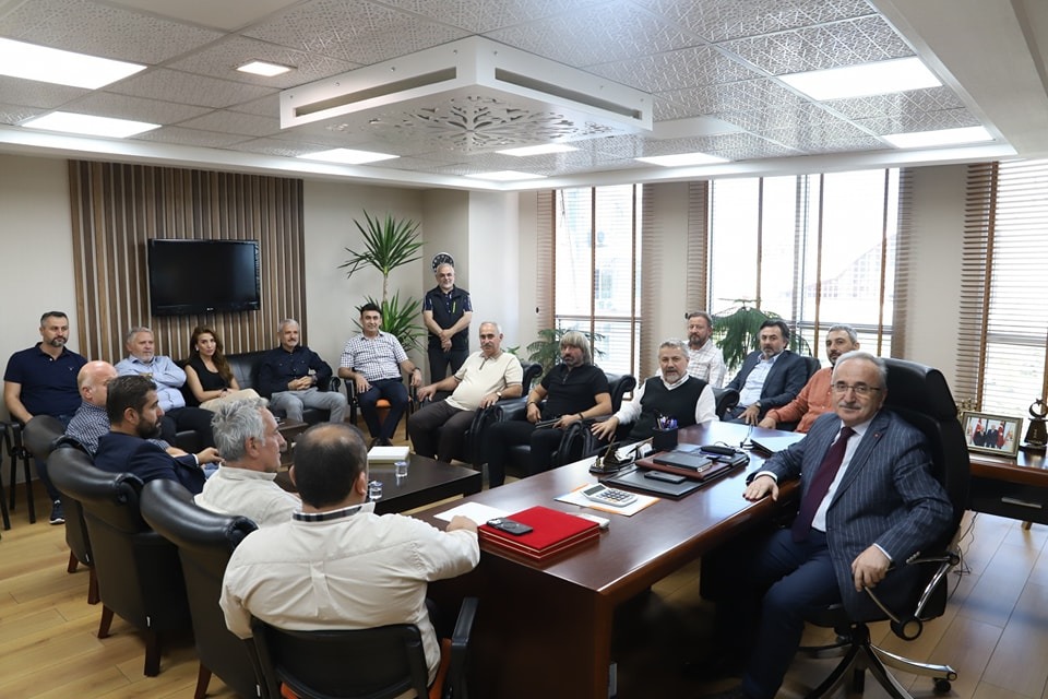 Samsunlu müteahhitlerden AK Parti ve MHP'ye ziyaret