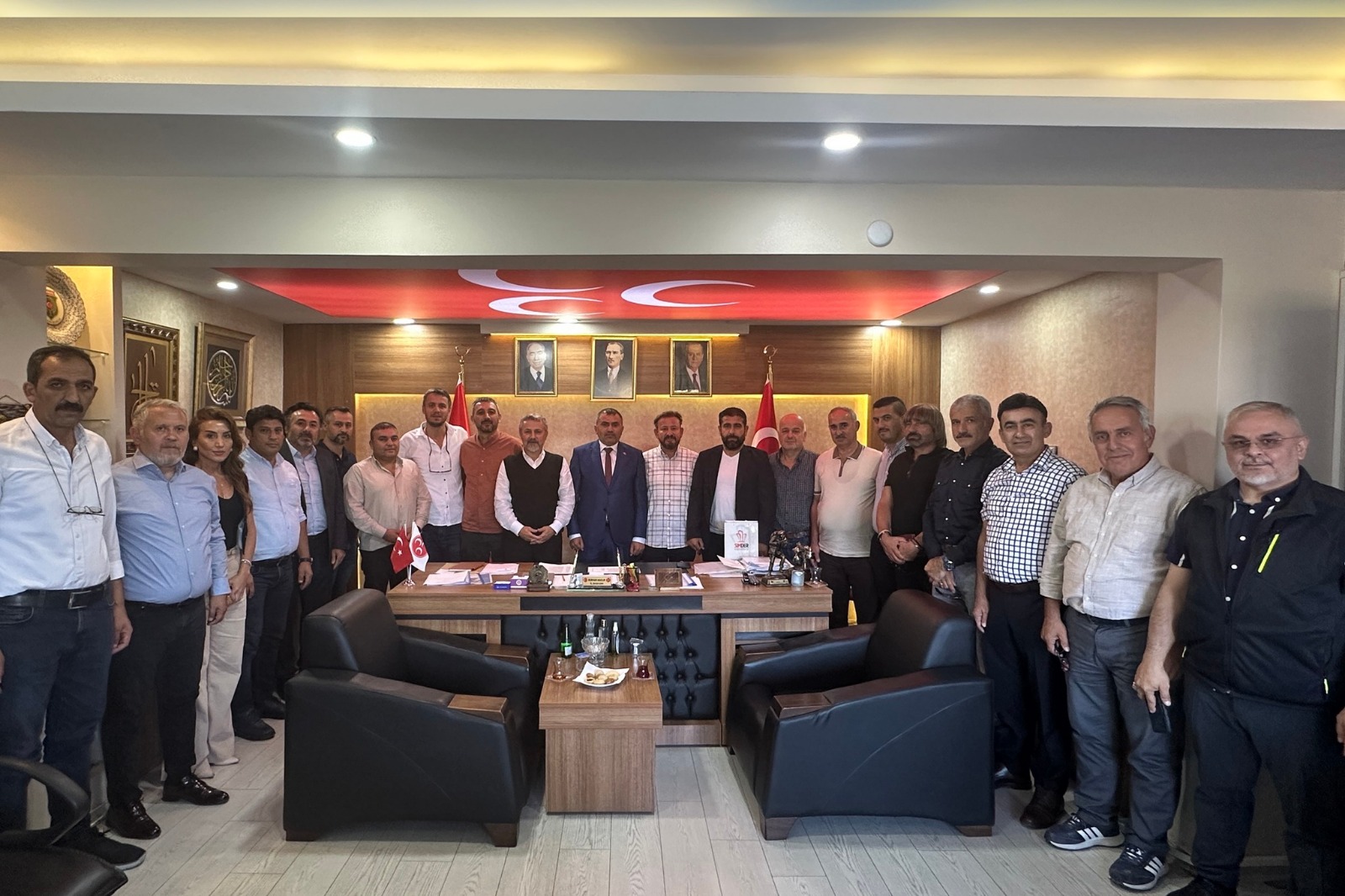 Samsunlu müteahhitlerden AK Parti ve MHP'ye ziyaret