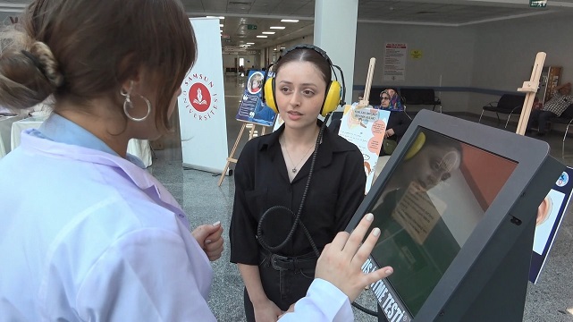 Samsun Eğitim ve Araştırma Hastanesi'nde vatandaşlara bilgilendirme