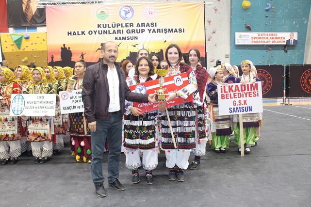 Halk Oyunları Kulüpler Arası Grup Yarışması yapıldı