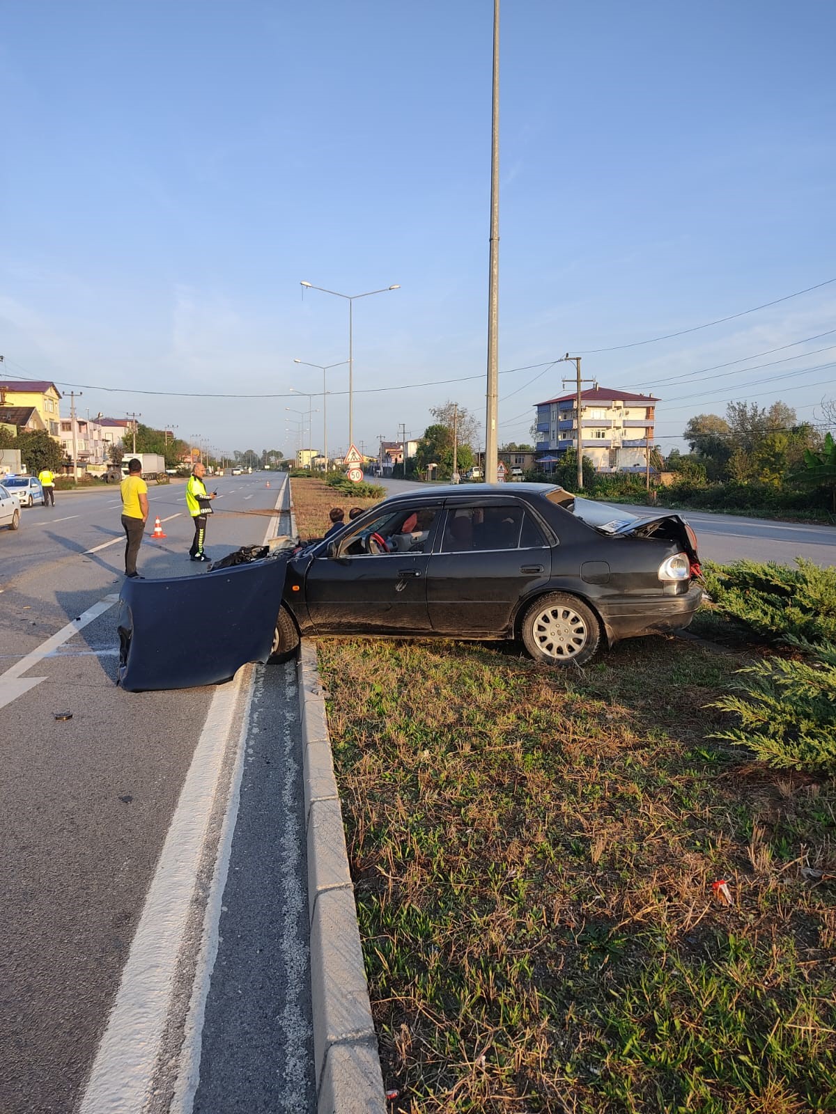 Samsun'da öğrenci servisi otobüsle çarpıştı! 5 yaralı var
