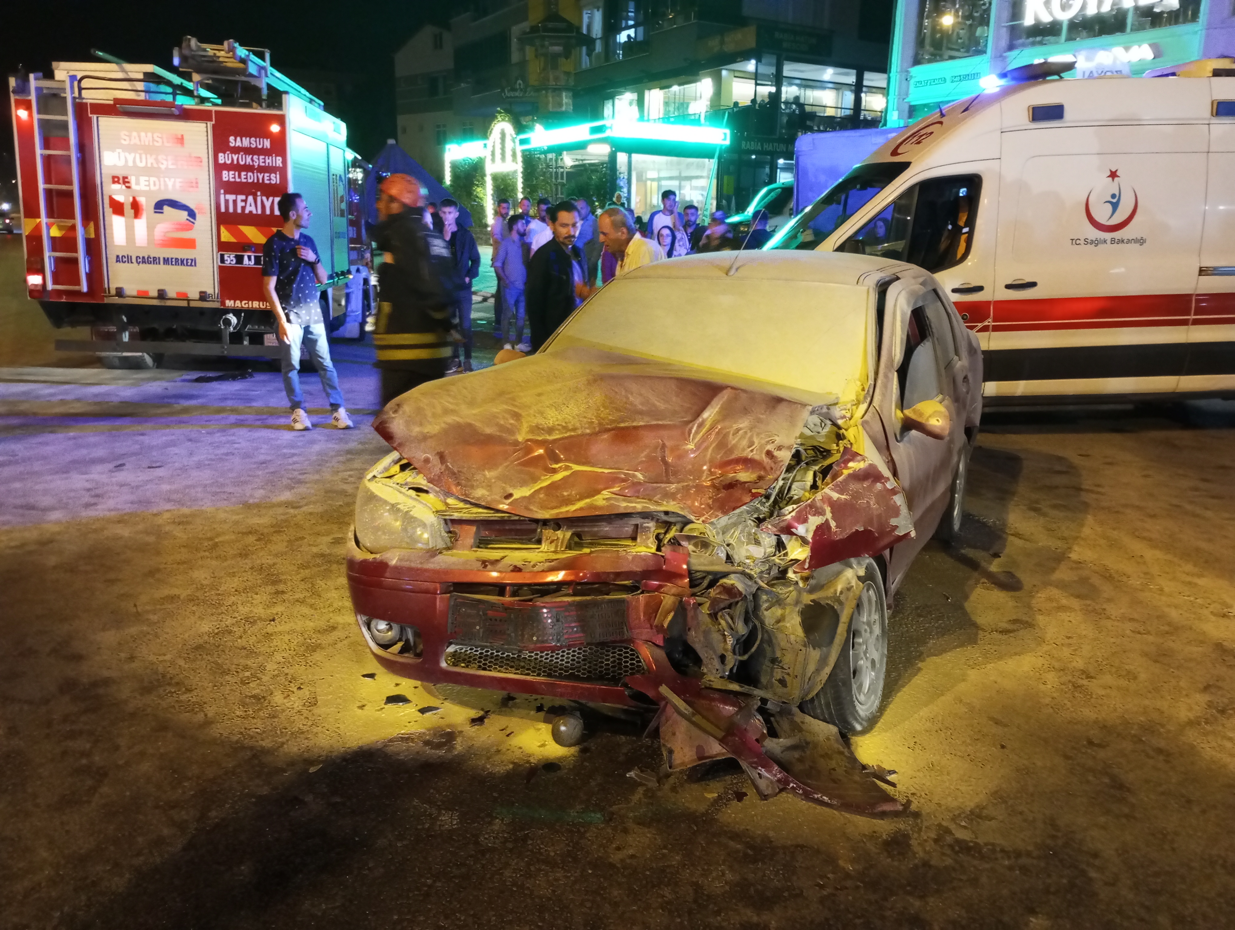 Samsun’da trafik kazası! 7 yaralı