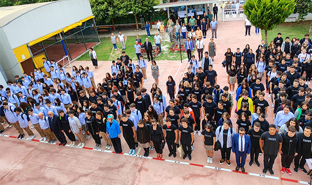 Samsun TAKEV Anadolu Lisesi'nde okul flaması devir teslimi