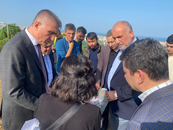 Samsun Şehir Hastanesi'nin yolu son hız yapılıyor