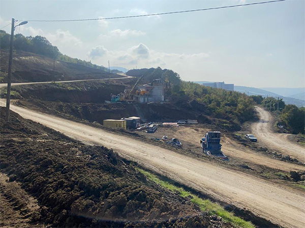 Samsun Şehir Hastanesi'nin yolu son hız yapılıyor
