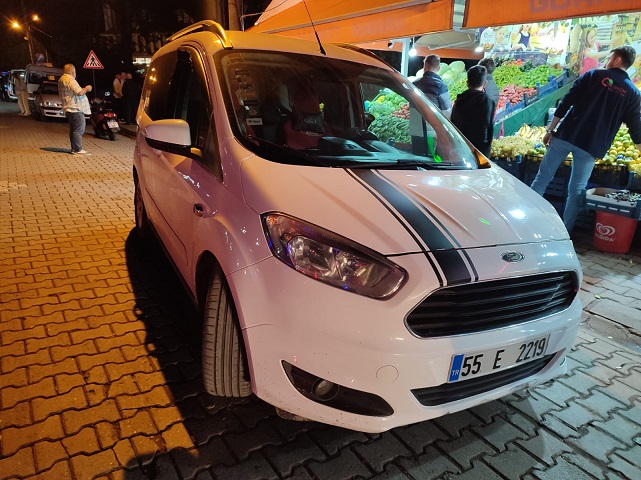 Çarşamba'da motosiklet sürücüsü kazada yaralandı