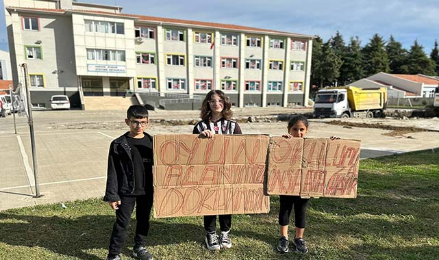 Samsun'da ortaokul bahçesine yapılan anaokuluna tepki yağdı!