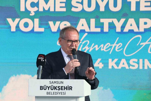 Samsun'da içme suyu ve altyapı yatırımlarına görkemli açılış