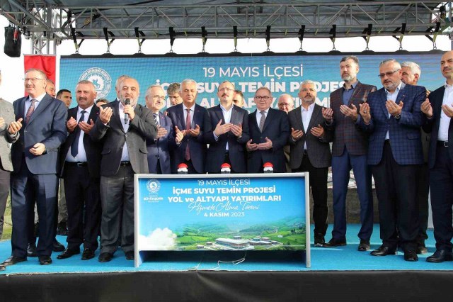 Samsun'da içme suyu ve altyapı yatırımlarına görkemli açılış