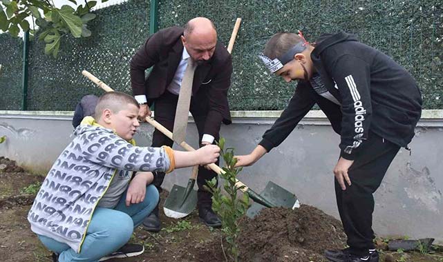 Tekkeköy'de fidanlar geleceğe nefes olacak!