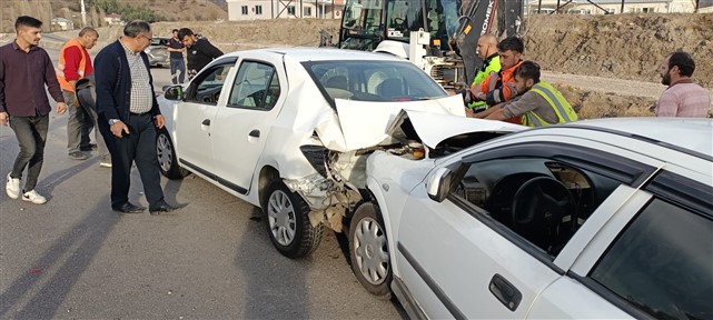 Amasya Samsun karayolunda zincirleme kaza