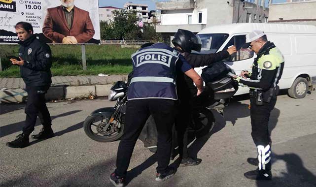 Samsun'da motosikletlilere sıkı denetim!