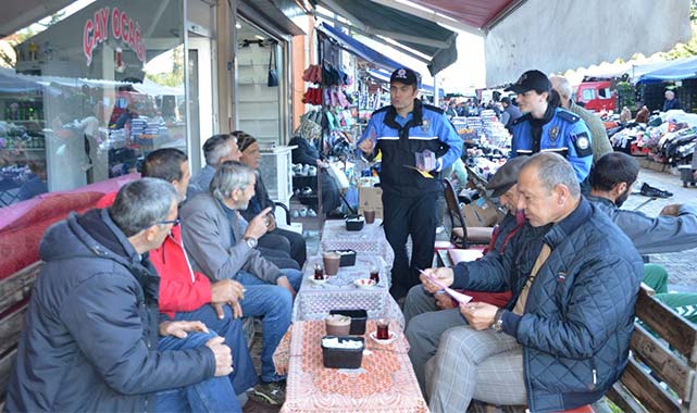 Samsun'da polisler dolandırıcılara karşı vatandaşları uyardı