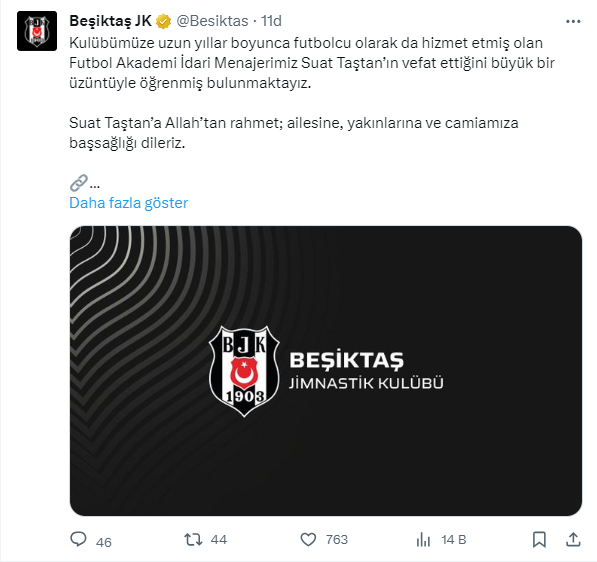 Bir zamanlar Beşiktaş'ta forma giyen Samsun'lu futbolcu vefat etti!