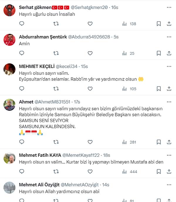 Osman Kaymak Samsun Büyükşehir aday adaylığını duyurdu yorum yağdı