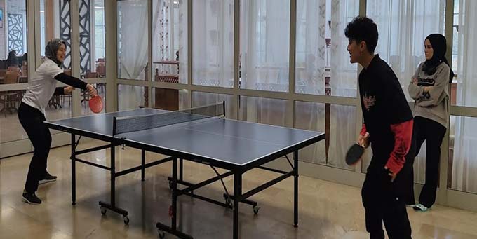 Samsun'daki yurtta turnuva heyecanı