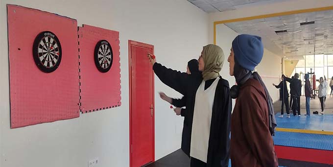 Samsun'daki yurtta turnuva heyecanı