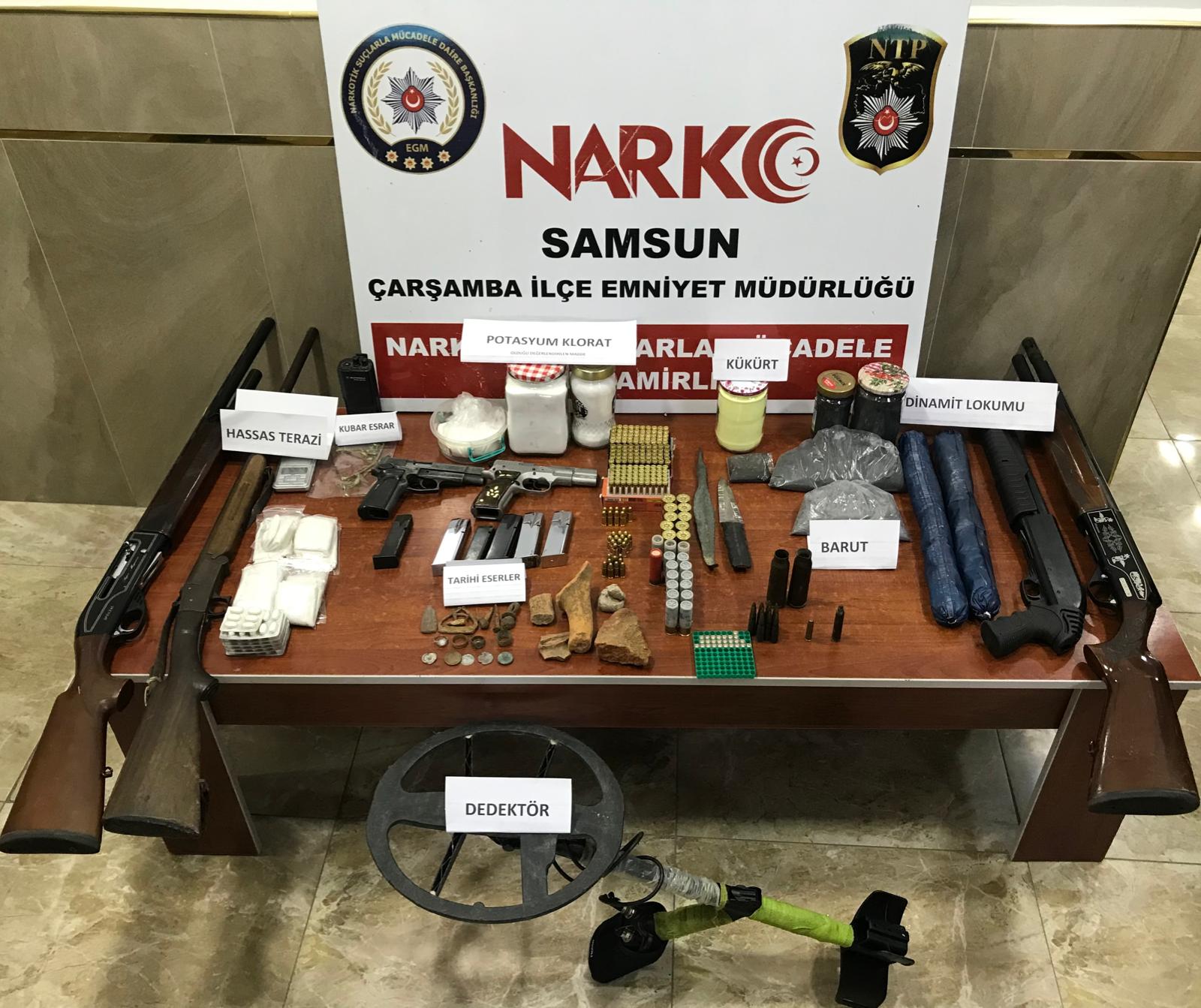 Çarşamba'da define avcısına operasyon