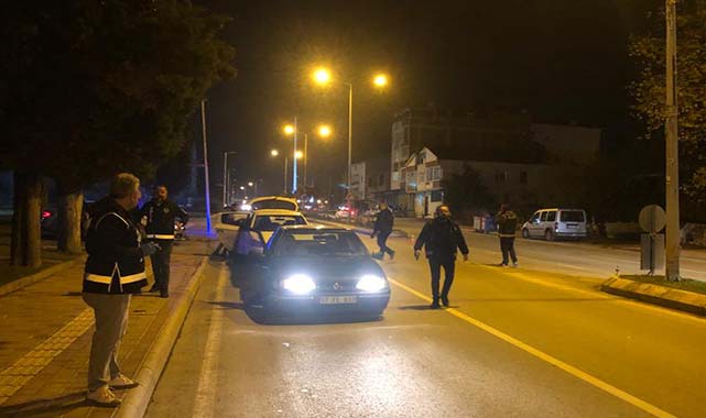 Bafra'da polislerden şok uygulama