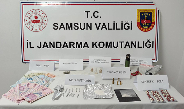Samsun'da uyuşturucu suçundan 3 kişi yakalandı
