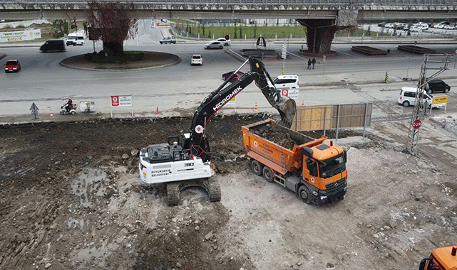 Samsun'un Canik ilçesinde yeni bulvar yolu açılıyor
