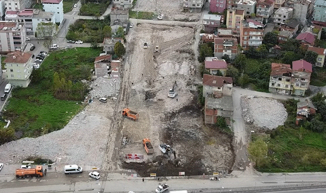 Samsun'un Canik ilçesinde yeni bulvar yolu açılıyor