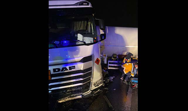 Samsun'da doğal gaz tankeri bariyerlere çarptı!1 yaralı